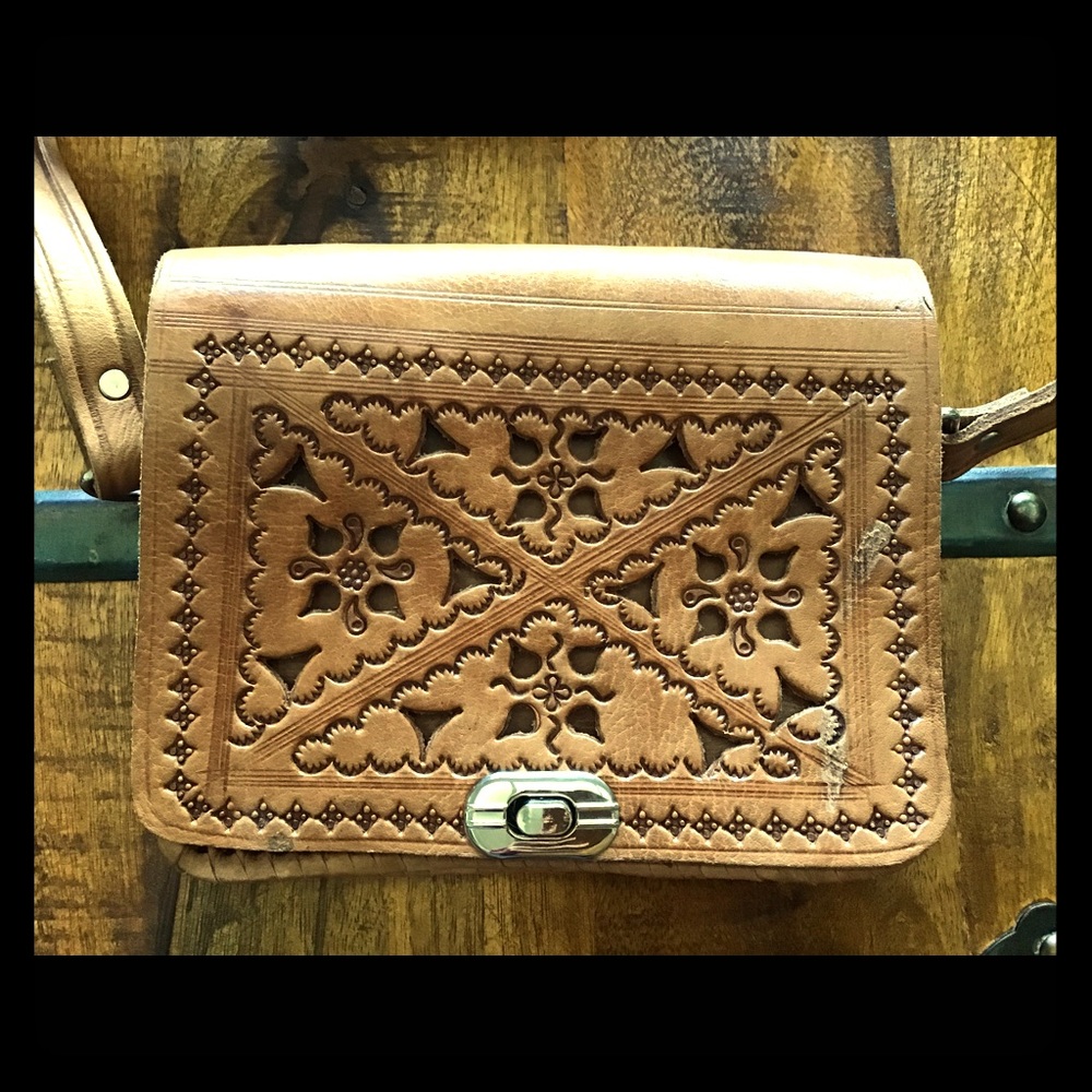 REAL MOROCCAN LEATHER CROSSBODY BAG